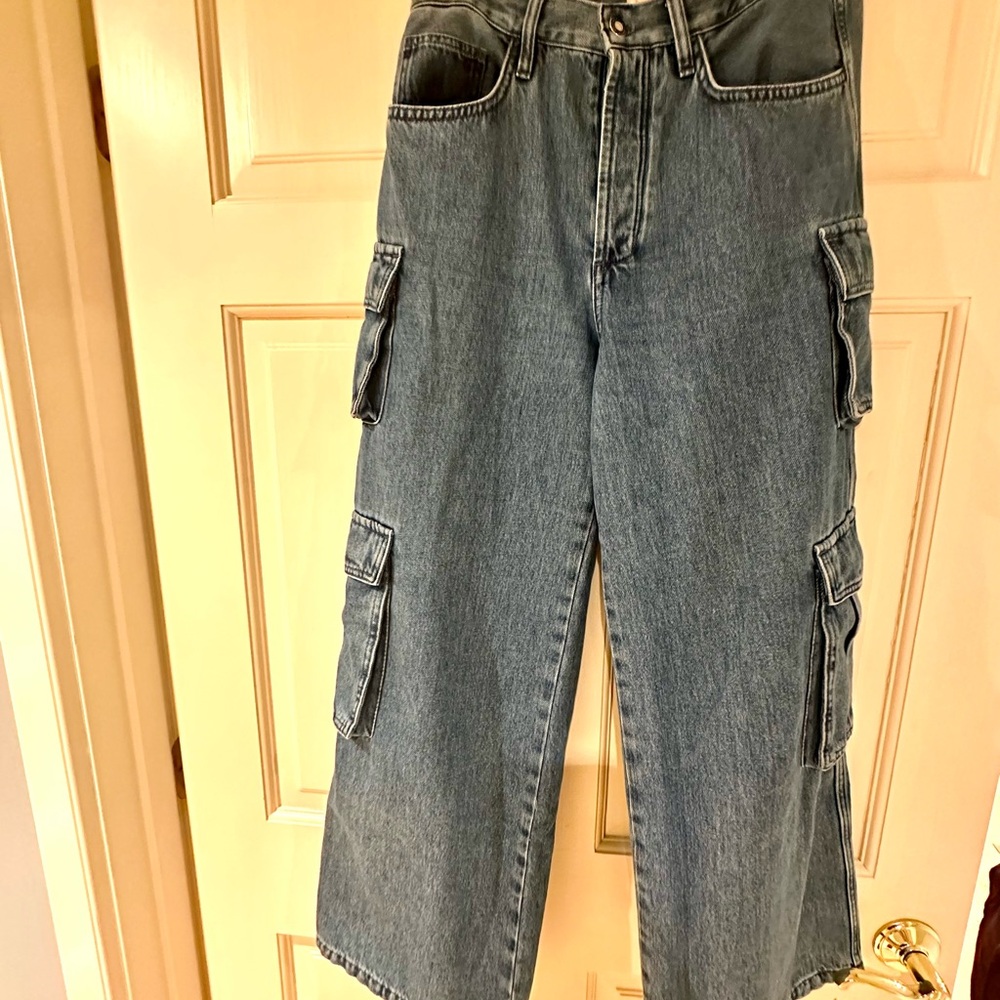 My Favorite Daughter: The Carly Shortie Cargo - Super High Rise Jeans - Picture 4 of 12
